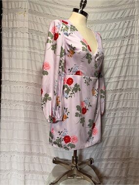 Keepsake The Label Pretty One mini floral dress.